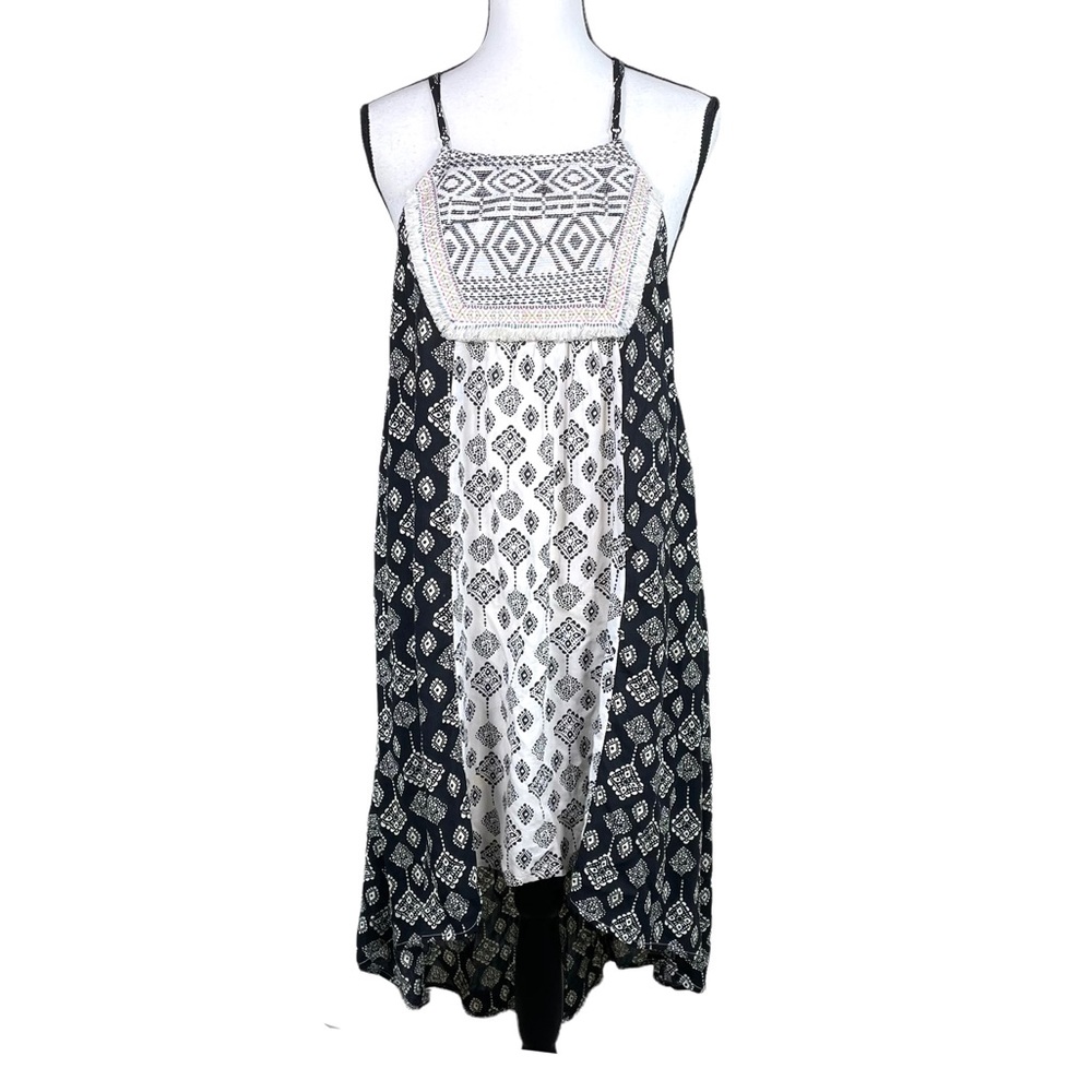 Flying Tomato Black Boho Hi-Lo Midi Dress